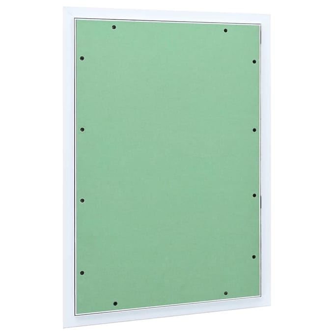 vidaXL - Access - Panel - Groen - en - Zilver - 55 - x - 75 - cm - Aluminium - en - Gipsplaat