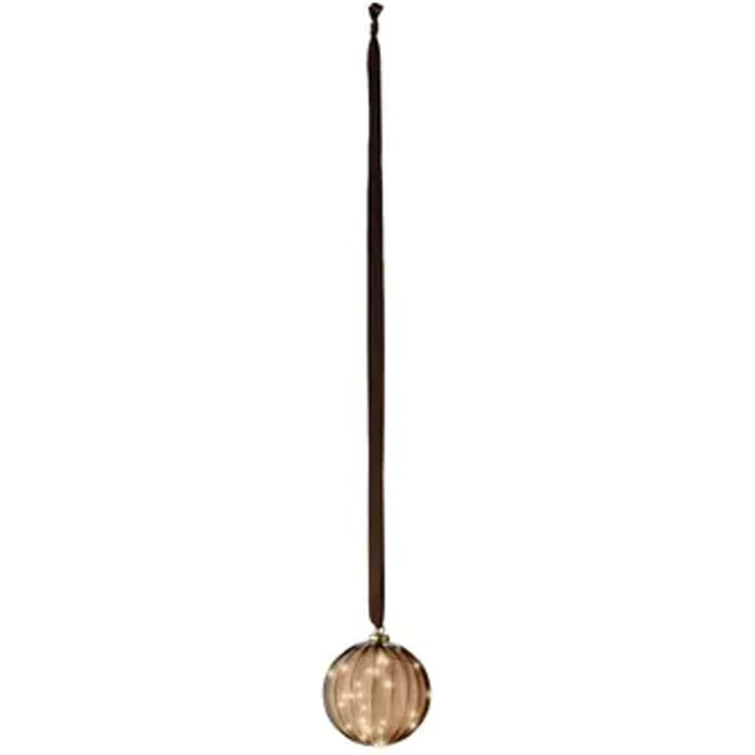 Lumineo Micro LED bal lamp - ø14 cm - 30 LED lampjes - Bruin