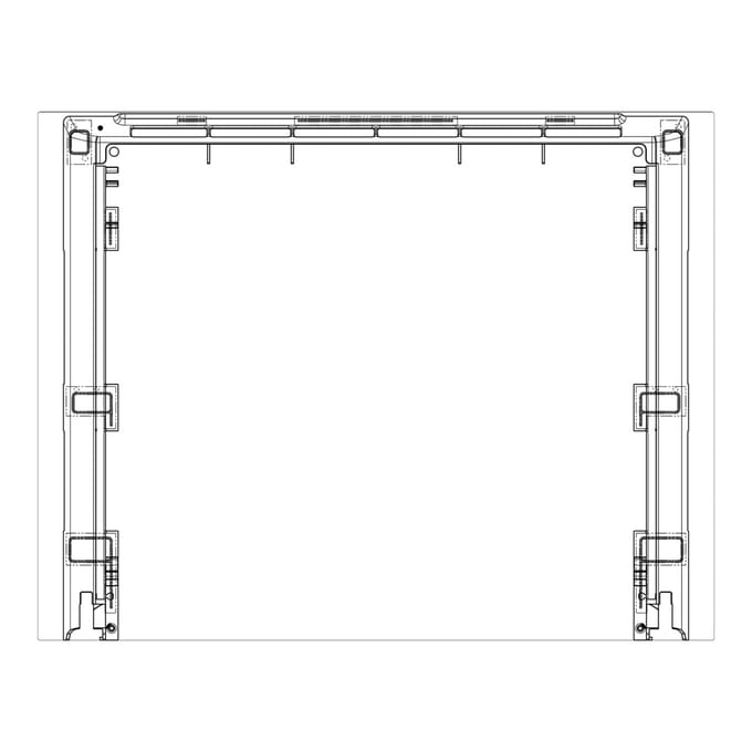 AEG voorste glas, wit, Essentielb, 594x465mm 140242367492