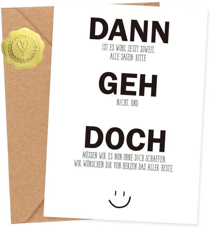 Store_8 - A6-afscheidskaart collega's met envelop - liefdevolle kaart voor afscheid - warm ontwerp - afscheidscadeau collega's - grappige afscheids...
