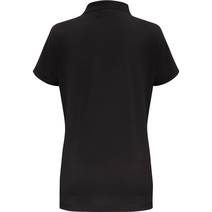 Asquith & Fox Dames/Dames Korte Mouwen Contrast Poloshirt (Zwart / Oranje)