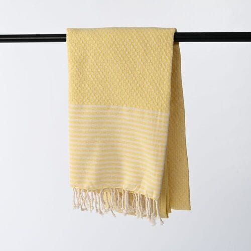 Take a Towel Hamamdoek - Fouta - 90 x 170 cm - Geel - 100% katoen - Giftbox