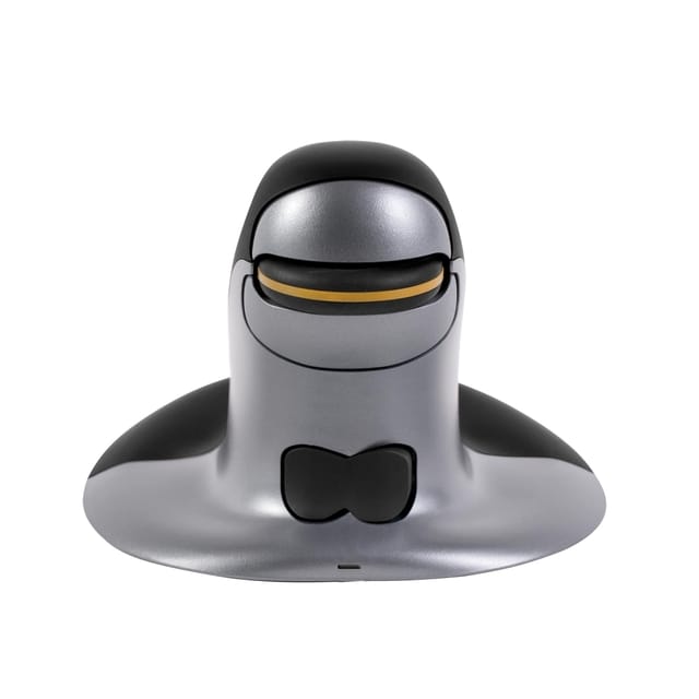 Fellowes Penguin - Ergonomische muis - Links- en rechtshandig - Draadloos - Zwart - Medium