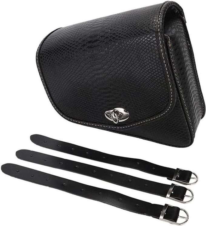 OmGoods - Dailygoody - Pu lederen motorfiets zadeltas - hoge