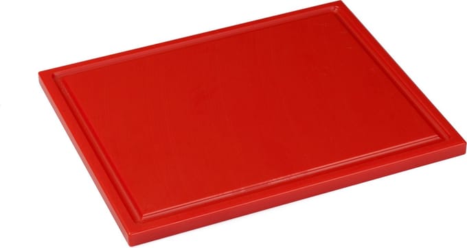 Interlux Snijplaat met sapgoot - 325x265x15mm - Rood