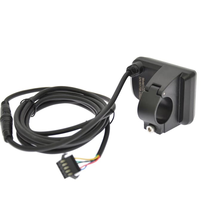 LCD-display snelheidsmeter slim instrument voor elektrische fiets E-scooter zwart