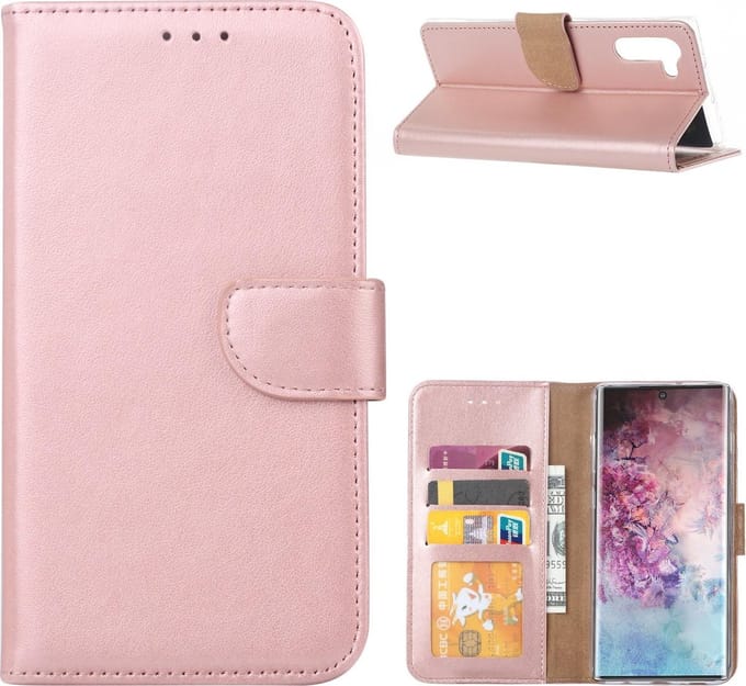 Samsung Galaxy Note 10 Hoesje Rose met Pasjeshouder