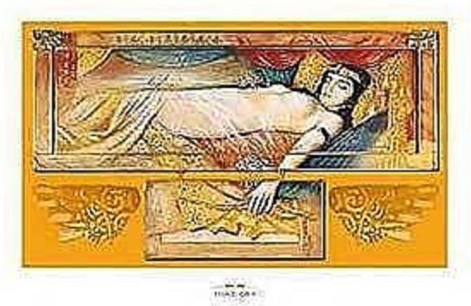 poster Verkerke Joadoor - Cleopatra asleep 93 x 62 cm