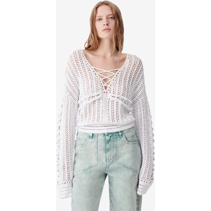 IRO Paris Kettie Pullover White Größe: M | Pullover Outlet | Damen | Weiß