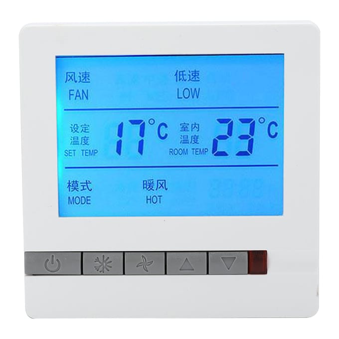 Digitale Thermostaat Intelligente Airconditioner LCD Display Temperatuurregelaar AC180?260V blue