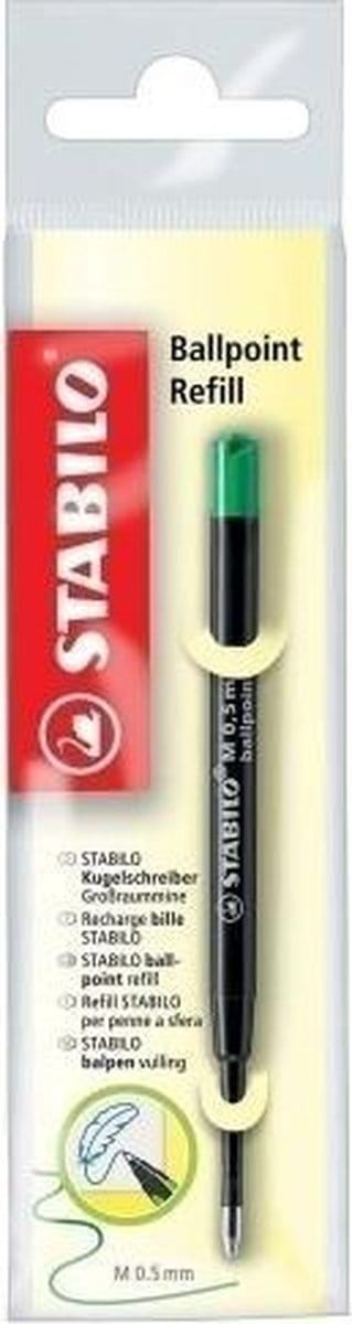 STABILO balpen refill, groen