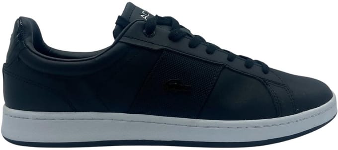 LACOSTE CARNABY PRO CGR 123 3 SMA BLK/WHT LEATHER - SIZE 42.5 / 8.5