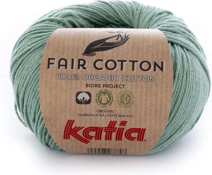 Katia Fair Cotton - 17 mintgroen - Biologisch Katoengaren
