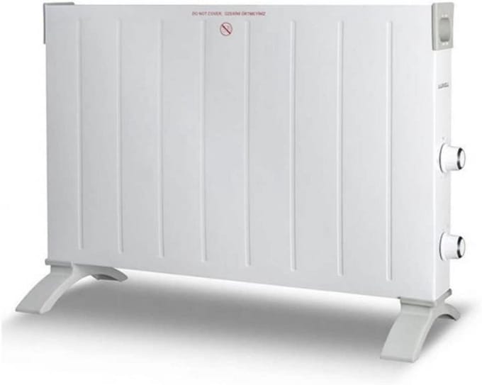 Stijlvolle Wandconvector met 2500W Vermogen en Instelbare Thermostaat