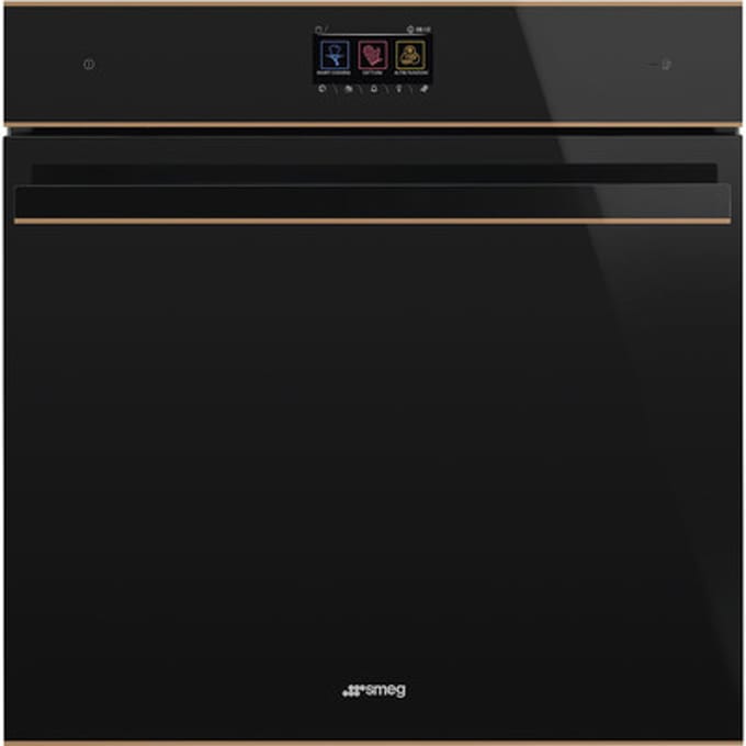 SMEG Traditional pyro Galileo Oven Oven , Dolce Stil Novo, 60 cm, Thermogeventileerd, Zwart, A+, Pyrolyse