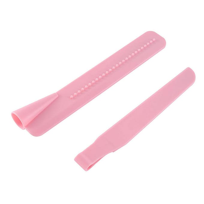 Cake Decorating Angled Icing Spatula Adjustable Height Offset Spatula Pink ABS for DIY Bake pink