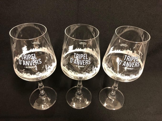 De Koninck tripel d'anvers bierglas set 3x33cl dánvers bier glas glazen bierglazen