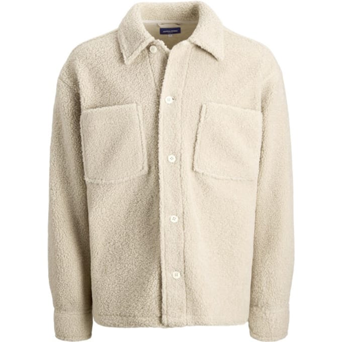 JACK&JONES - JORBLEECKER TEDDY OVERSHIRT LS - Heren - Overhemden