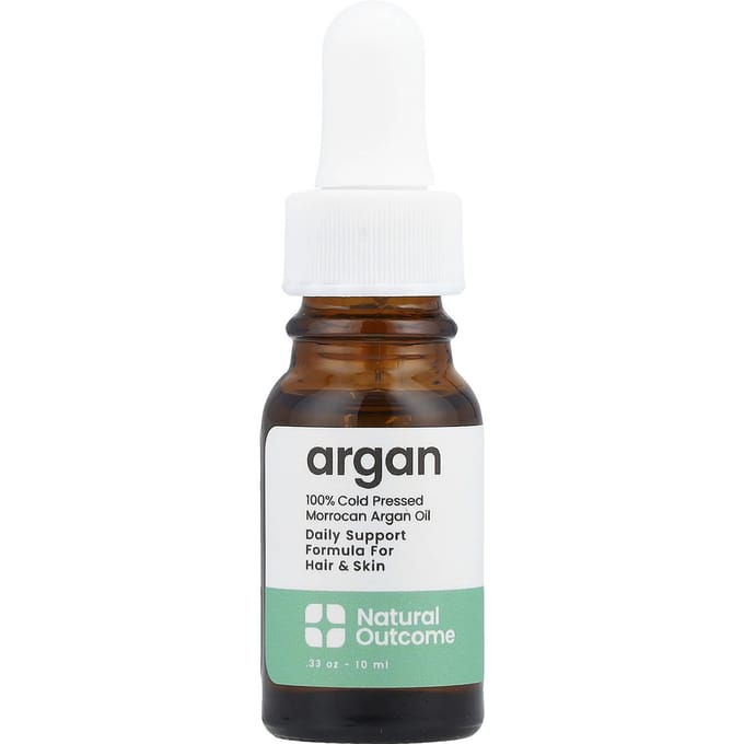 Natural Outcome, Argan Oil, 0.33 oz (10 ml) white
