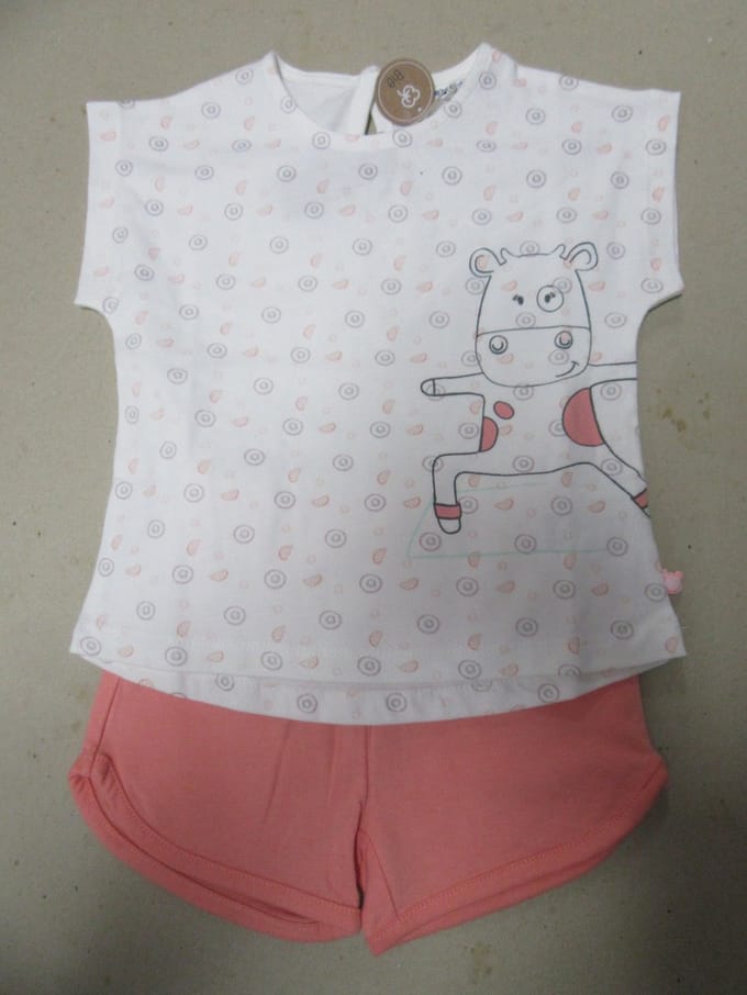 Noukie's - Pyjama - Meisje - Lola - Gebroken wit - 2 jaar  92