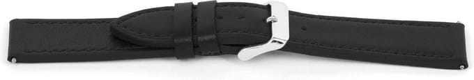 Horlogeband G143 Zwart H79 Leder 20x18mm