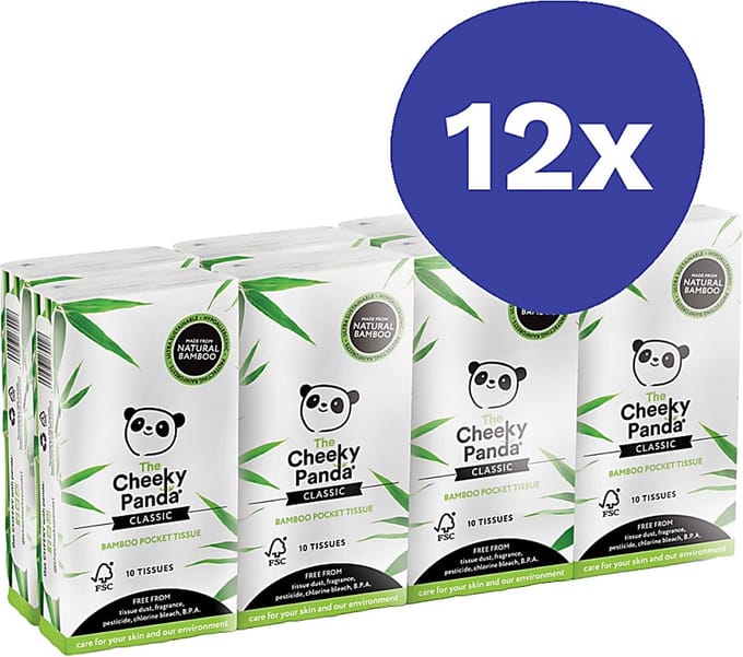 TheÂ CheekyÂ PandaÂ Zakdoeken Bamboe (12x8)