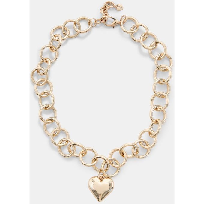 Stradivarius Ketting met hartschakel  Goud OS