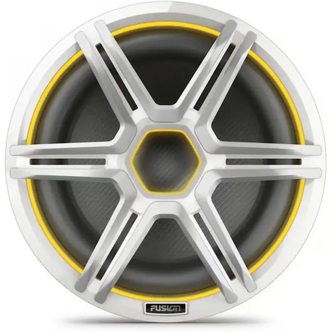 LED-subwoofer met witte grill Sports-editie Fusion Apollo