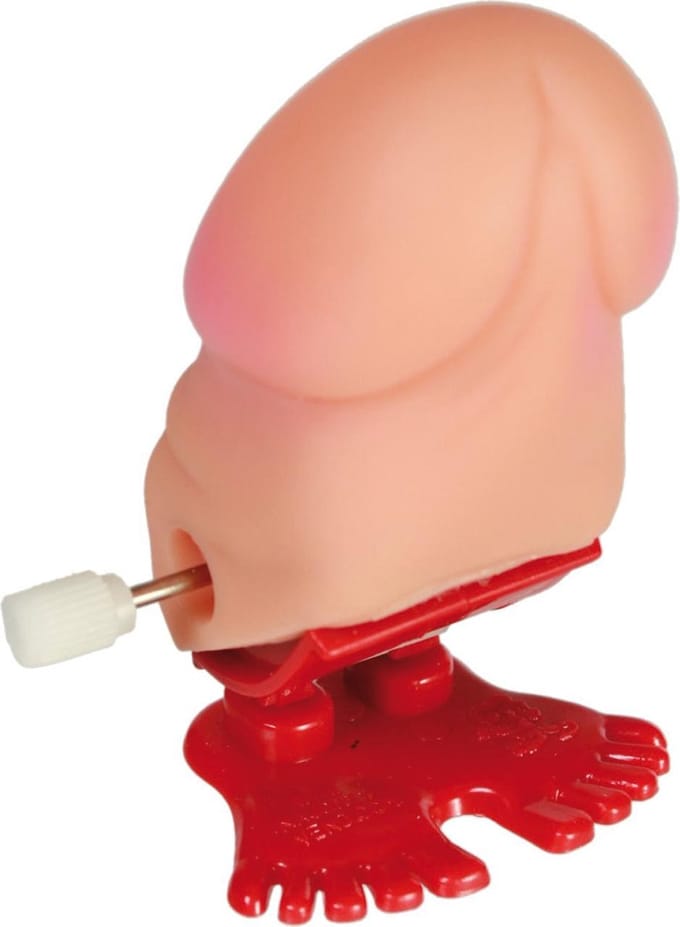 OOTB Jumping Wind Up Plastic Penis - Grappig speelgoed - 24 stuks