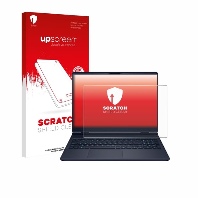 upscreen - Screenprotector voor Dell Alienware 16X - Folie Beschermfolie transparant