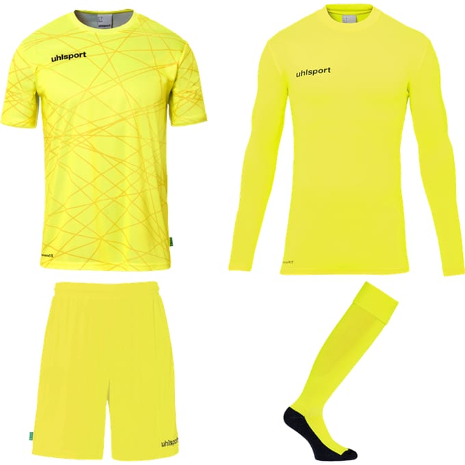 Uhlsport Prediction Goalkeeper Bundle Fluo Yellow Black