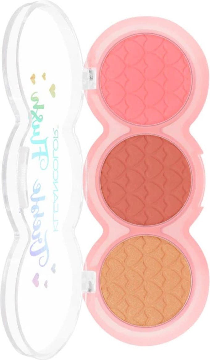 Kleancolor Treble Flush Blush Trio - 02 - Nice & Spiced - Blush - 7.5 g