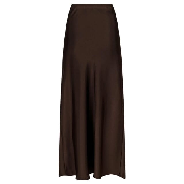 Neo Noir Vicky Heavy Sateen Skirt Rokken Dames - Bruin - Maat 34