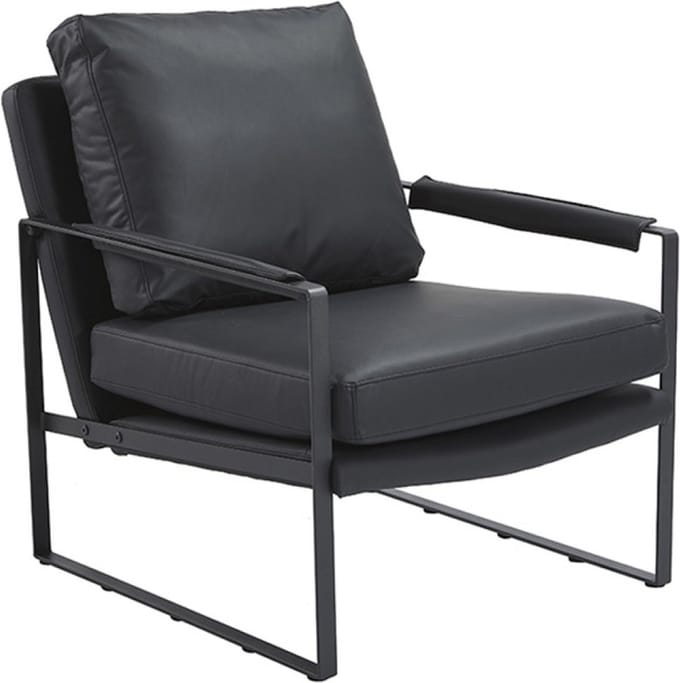 Denver - Loungestoel - Zwart