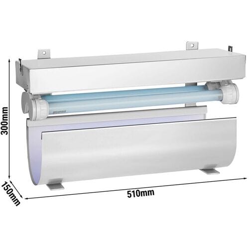 GGM Gastro Insectenverdelger met kleefplaat PREMIUM - 30-80m² bereik - 2x 15W zilver