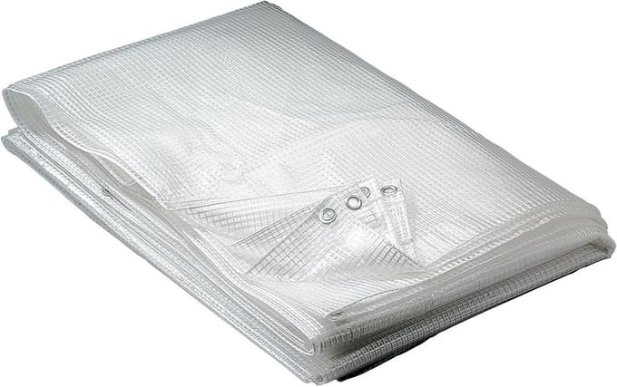 Transparant afdekzeil 160 g/m² WERKA PRO 6 x 10 m