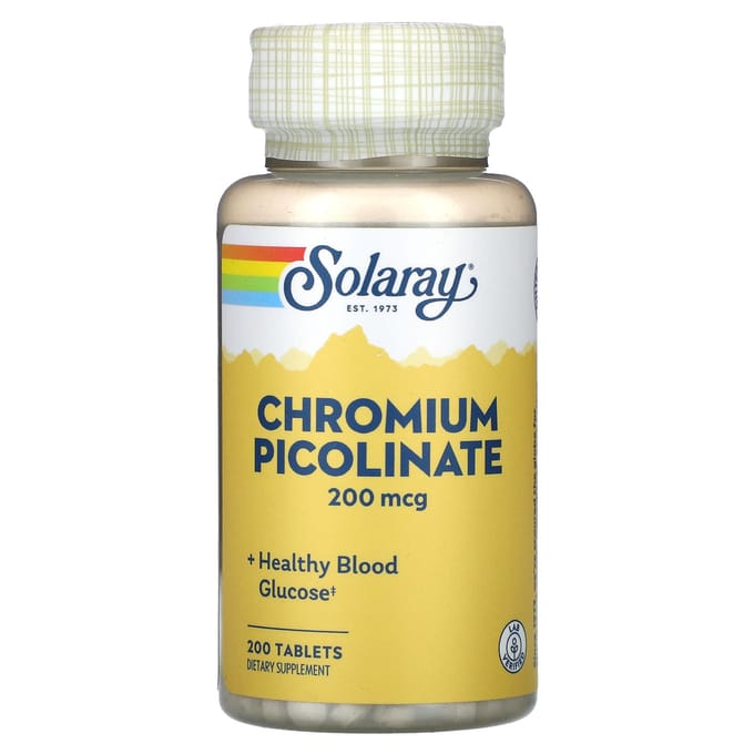 Chroom Picolinaat, 200 Mcg, 200 Tabletten