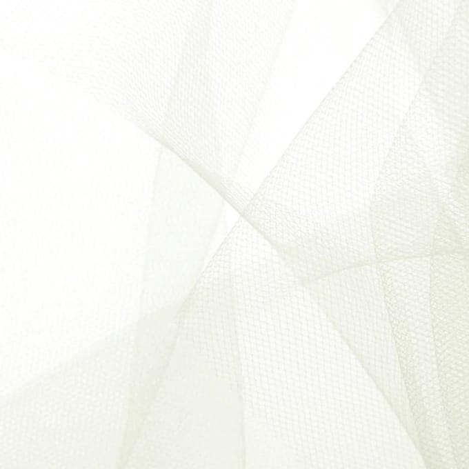 Tule rol tafelloper in crème 30cm x 9m