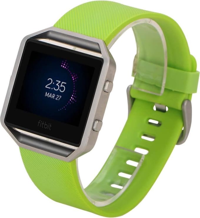 watchbands-shop.nl Siliconen bandje - Fitbit Blaze - Groen - Small
