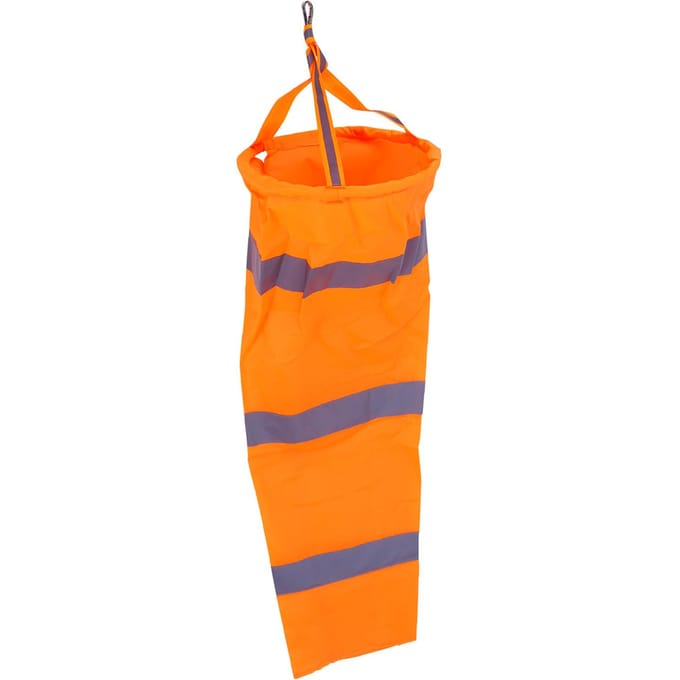 Manche à air en polyester 30  extérieur sac chaussette de mesure du vent avec bande réfléchissante gray