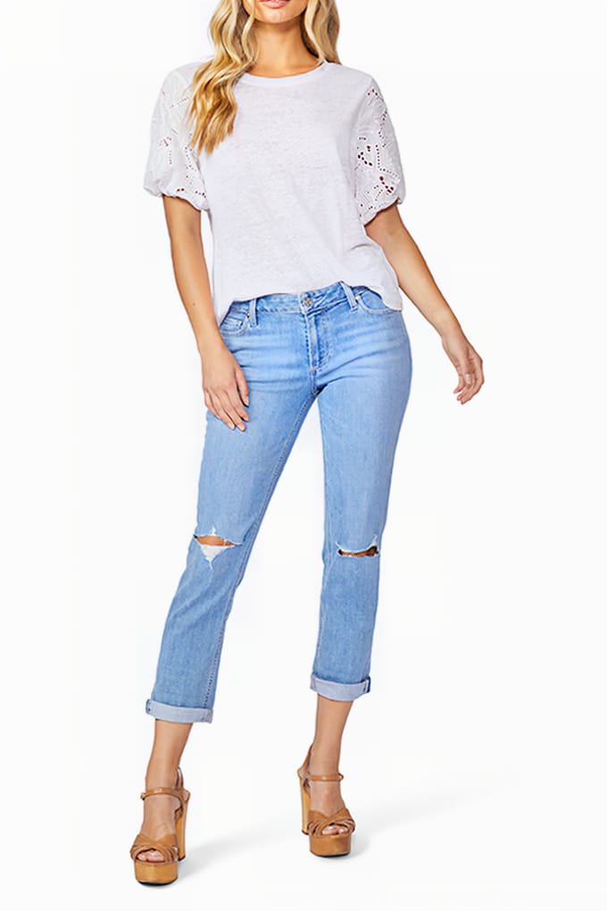 PAIGE Brigitte Ratatouille Destructed Größe: W26 | Slim Jeans Outlet | Damen