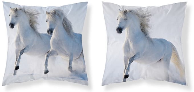 Paarden Sierkussensloop Paard kussensloop 40x40cm EXCL vulling