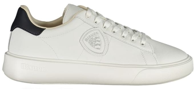 Blauer Witte Polyethyleen Heren Sneaker Voor Stijl