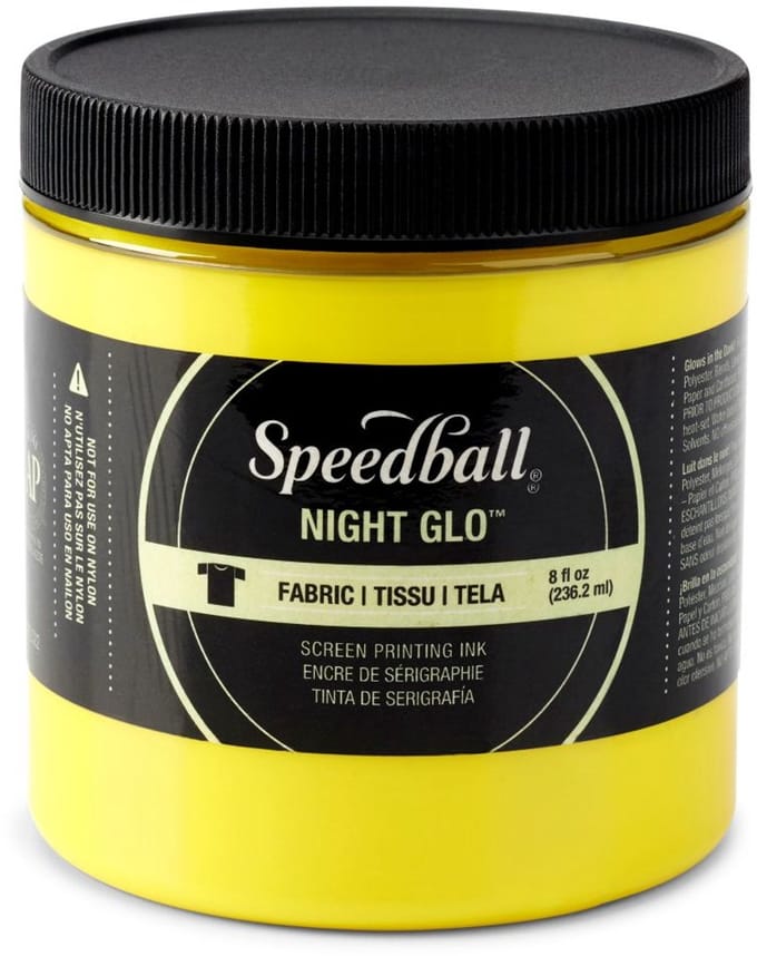 Speedball Fabric ink night glo yellow screen printing