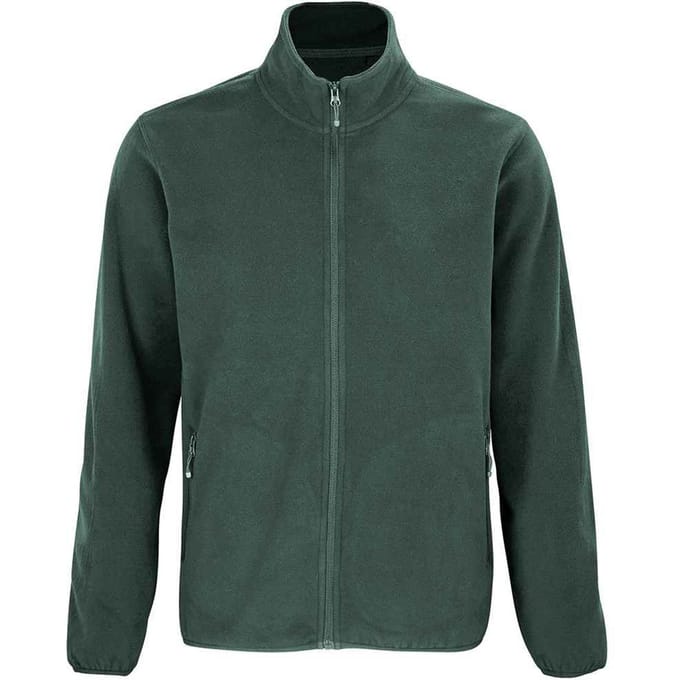 SOLS Heren Factor Gerecycleerd Fleece Jas (Bosgroen)