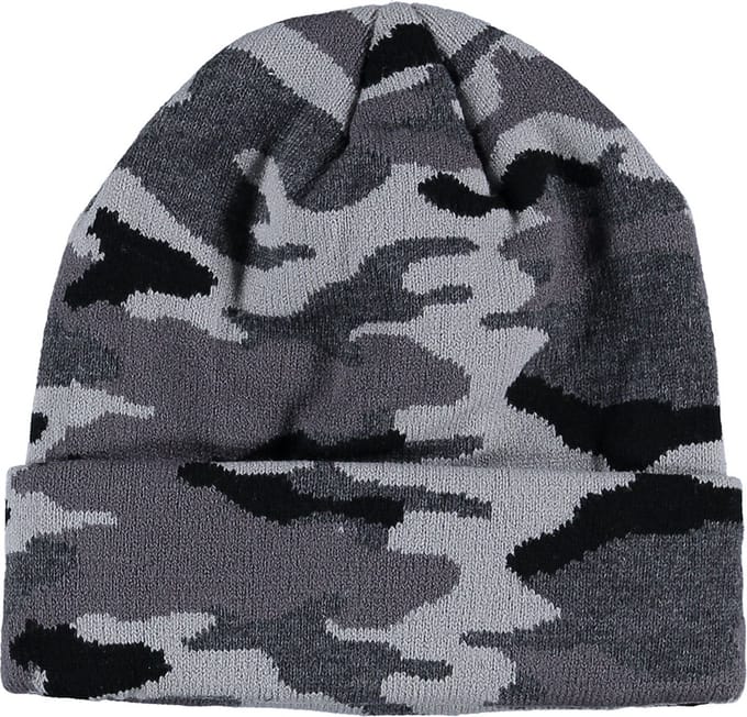 Jongens Muts Zwart-Grijs. Maat: XS