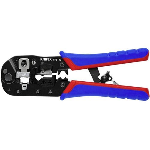 Knipex Crimpzange für RJ45-Westernstecker 97 51 13 Krimptang