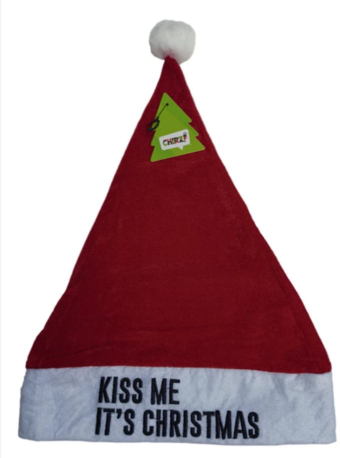 Kerstmuts - Kiss Me It's Christmas - Rood
