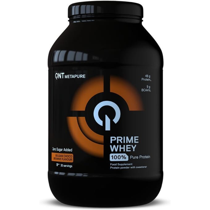 100% isolaat en concentraat van wei-eiwit Chocolade brownie QNT Prime Whey 908 g
