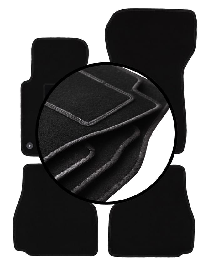 Complete set veloursmatten voor: BMW 3 E36 Cabriolet (1993-2001)